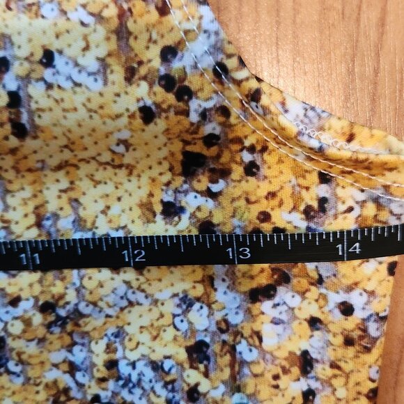 COWCOW Glitter Sequin Print Dress || Small EUC - Picture 6 of 9